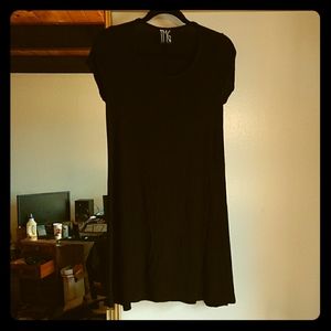 Black flow dress